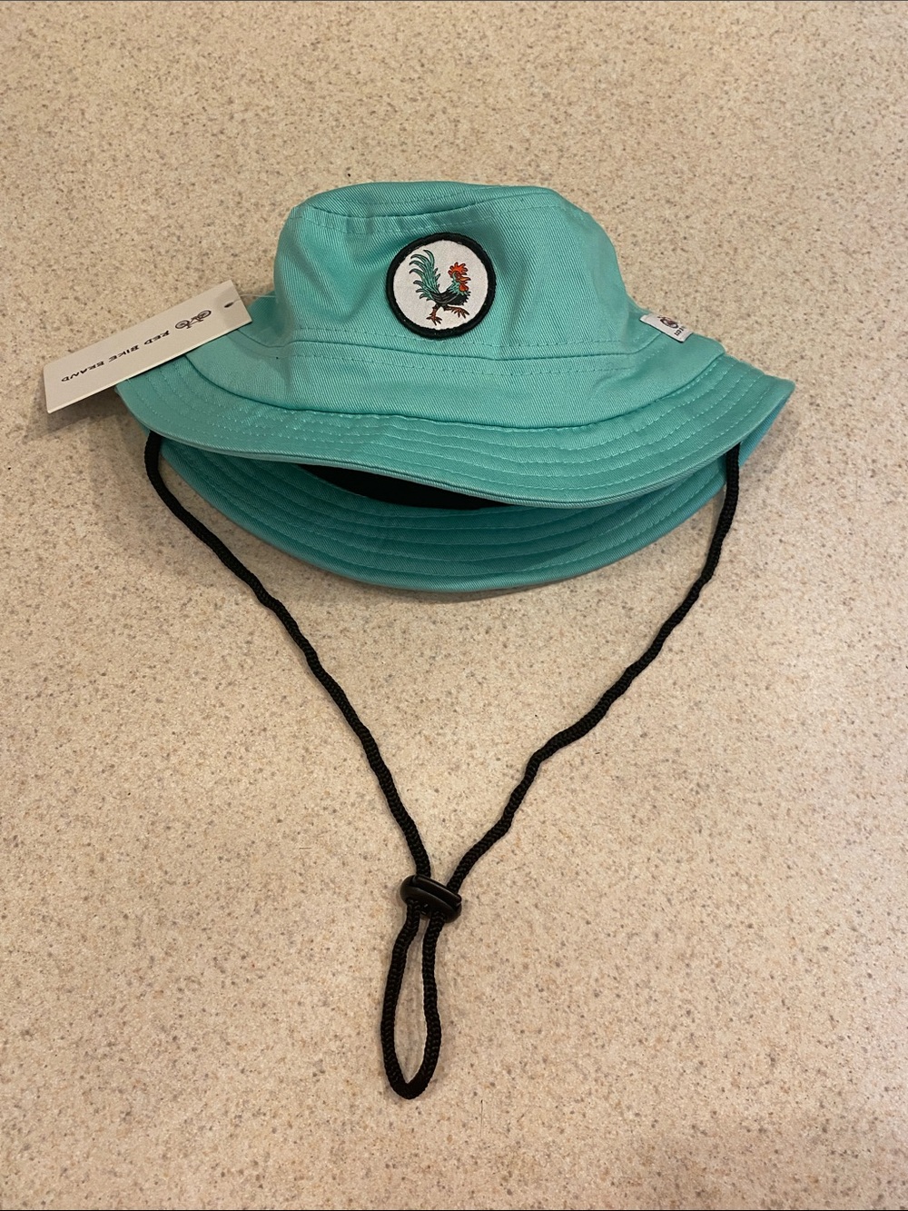 Red Bike Brand x Swarm Studio Kids Bucket Hat Light Teal Blue NWT